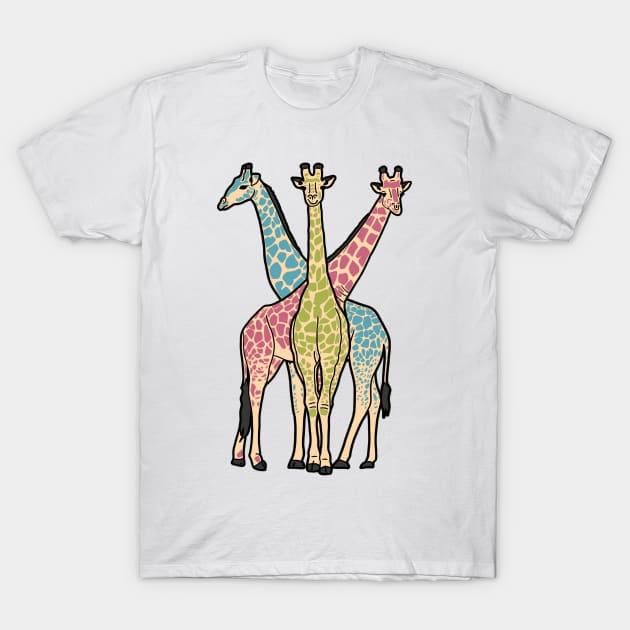 Giraffe Tower T-Shirt by Nerdpins